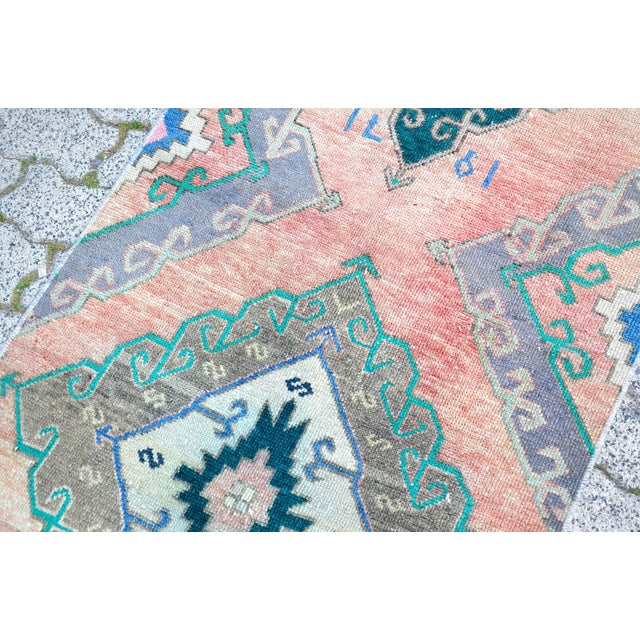 1960s Colorful Handmade Runner Ru For Sale - Image 4 of 11