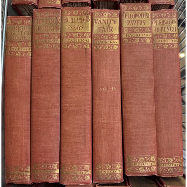 Victorian Antique 1901 Thackeray "Charterhouse Edition" Complete 26-Volume Set For Sale - Image 3 of 10