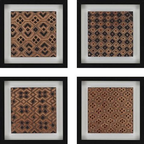 Brown Vintage African Kuba Kasai Velvet Raffia Textile Zaire 23 "By 22" For Sale - Image 8 of 9