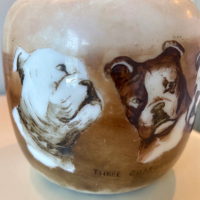 Brown Three Guardsman Bulldog Humidor For Sale - Image 8 of 11