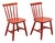 1950s Pair of Child’s Chairs in the Style of FDB Møbler Model J46 Designed by Poul Volther For Sale
