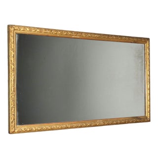 Mirror with Carved and Gilded Frame For Sale