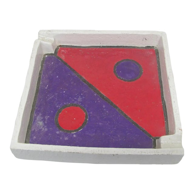 Raymor Ceramic Ashtray Catchall Attributed to Aldo Londi for Bitossi 1960s For Sale