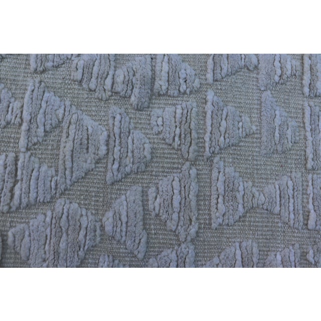 2010s Abstract Modern Area Rug in L. Blue, Taupe, Beige With Minimalist Design For Sale - Image 10 of 13