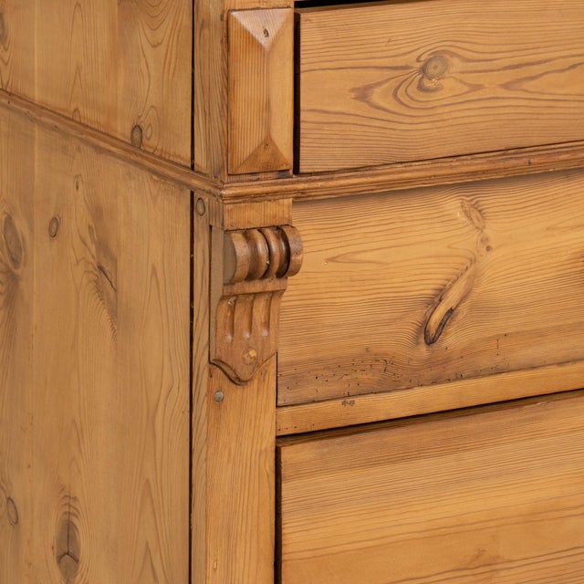 Brown 18th Century Danish Pine Chest of Four Drawers For Sale - Image 8 of 15