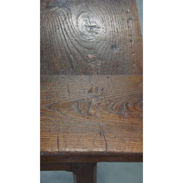 Antique French Farm Chestnut Dining Table with Drawers, Early 19th Century For Sale - Image 13 of 17