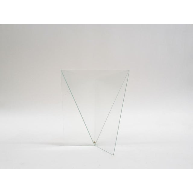 Hand made glass vase, designed and signed by Mart van Schijndel in 1983. Mart Van Schijndel This piece has an attribution...