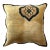 Pillow W/ Antique Persian Rug Fragment, 1'4" X 1'4" For Sale