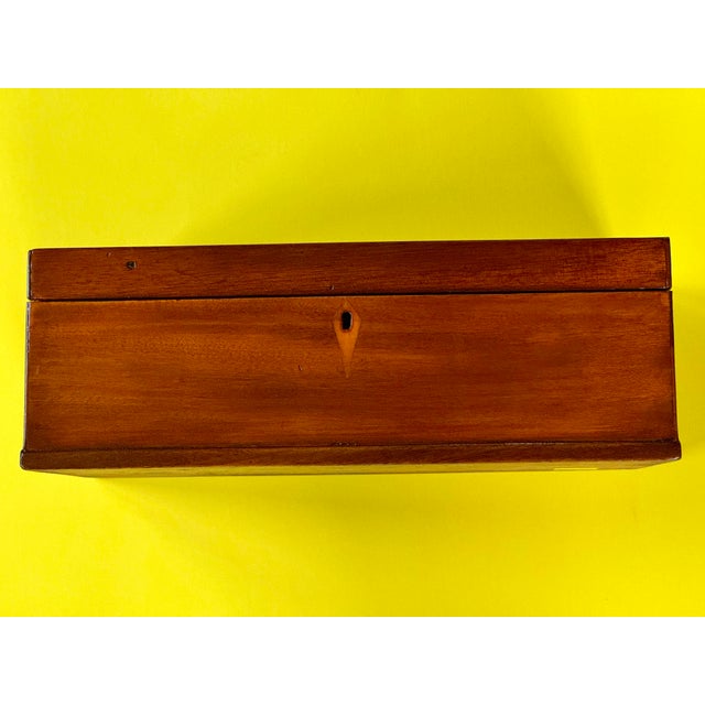 Traditional Federal Hepplewhite Mahogany Inlaid Box, Circa 1810 For Sale - Image 3 of 6