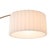 Nova of California 1970s Walnut Scalloped Arc Floor Lamp - Weathered Brass, White Linen, Diffuser, Dimmer For Sale In Los Angeles - Image 6 of 7