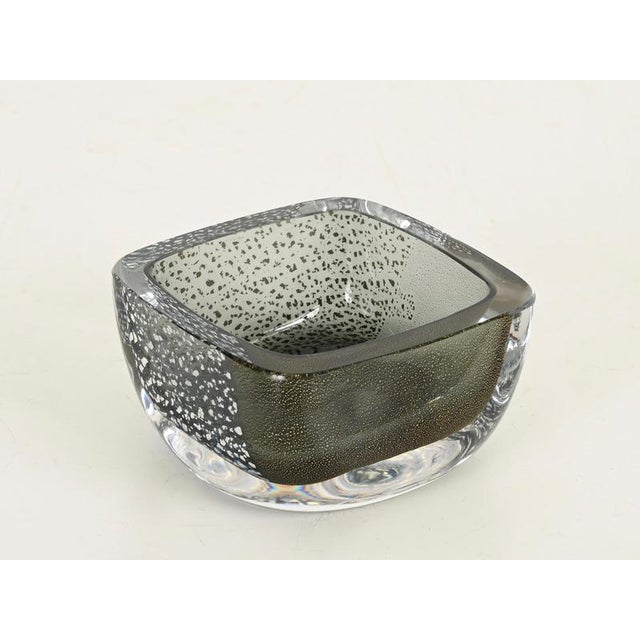 Murano Glass Bowl with Gold and Silver Inclusions attributed to Seguso, Italy, 1960s For Sale - Image 12 of 13