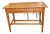 Antique Rustic Pine Work / Side Farmhouse Kitchen Table With Long Drawer For Sale