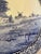 Traditional Vintage Large Delft Boch Blue and White Plate With Cottage and Windmill Scene For Sale - Image 3 of 7