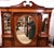 Brown Antique Edwardian Sheraton Revival Inlaid Mahogany Mirror-Back Cabinet For Sale - Image 8 of 8