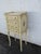 French Shabby Chic Painted Tall Narrow Nightstand Side End Table 6327 For Sale - Image 12 of 15