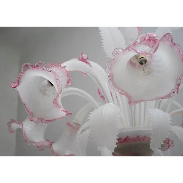 Venetian Glass Ceiling Lamp from Maestri Muranesi, 1960s For Sale - Image 6 of 15