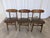 Vintage Wooden Dining Chairs with Brown Leather Seats, 1970s, Set of 3 For Sale - Image 18 of 18