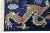 Blue Chinese Vintage Peking Handmade Wool Rug With Mullticolor Dragon Design For Sale - Image 4 of 7