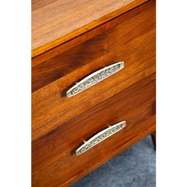 Wood 1960s End Side Table Solid Walnut Ace Hi 2 Drawer, Attributed For Sale - Image 7 of 11