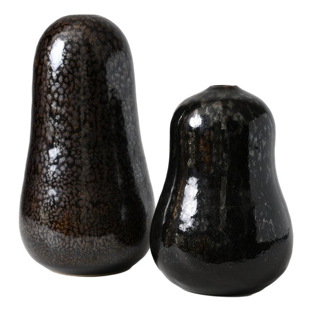 German Studio Pottery Vases from Horst Kerstan, 1978, Set of 2 For Sale