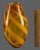 Glass Mid-Century Modern Hand-Blown Cased Glass Warm Amber White Ribbon 14.5'' Vase For Sale - Image 7 of 10