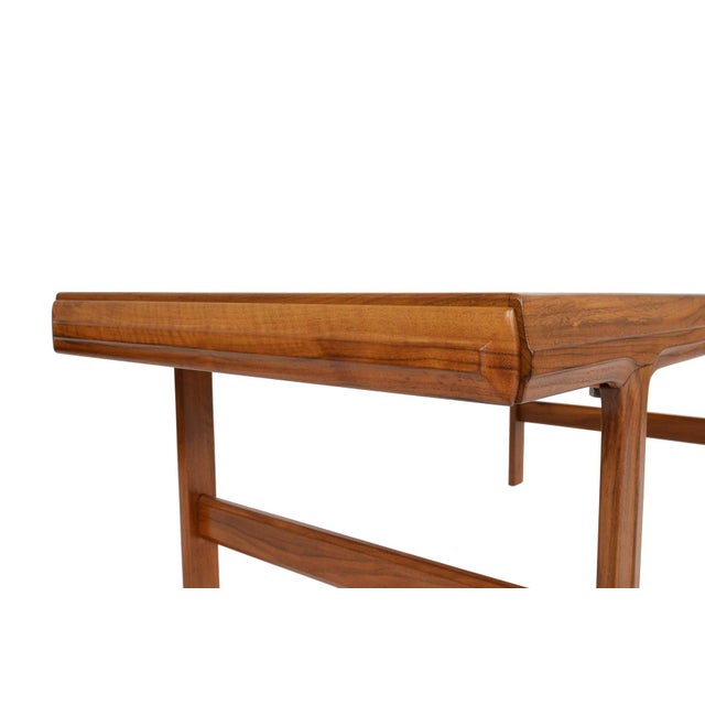 Mid 20th Century Attributed to Johannes Andersen for Trensum Walnut Coffee Table For Sale In San Francisco - Image 6 of 12