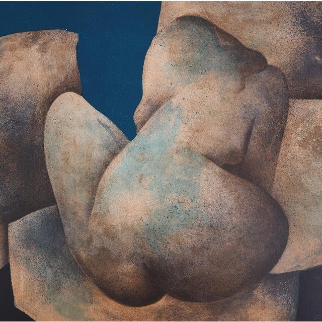 Claude Gaveau (1940) Nude from Behind (Blue) Original color lithograph Signed in pencil On wove paper, 65 x 50 cm (approx....