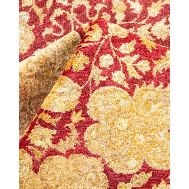 Textile Mogul Collection Hand-Knotted Area Rug - Orange 8' 2" x 10' 6" For Sale - Image 7 of 9
