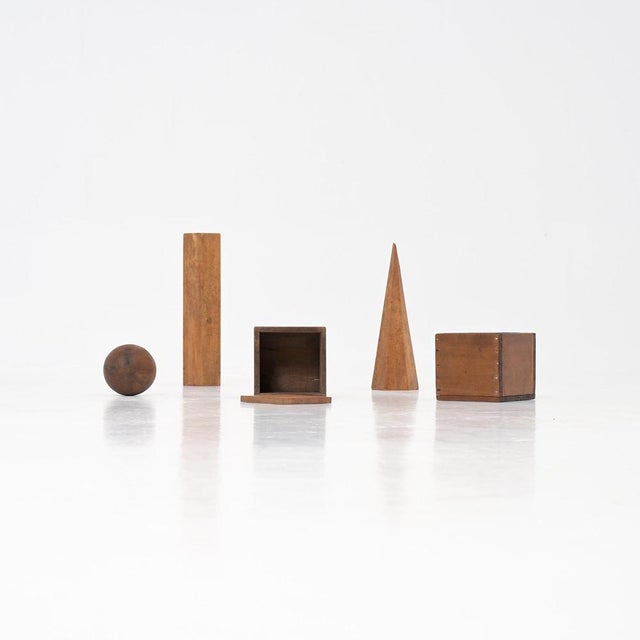 Wood Vintage Wooden Geometric Models, 1940s, Set of 10 For Sale - Image 7 of 18