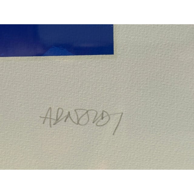 Blue "Blue Chair" Lithograph by Per Arnoldi For Sale - Image 8 of 10