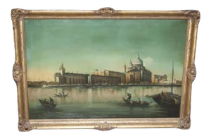 Early 20th Century Maritime Scene Oil Painting Signed J.Foster, Framed