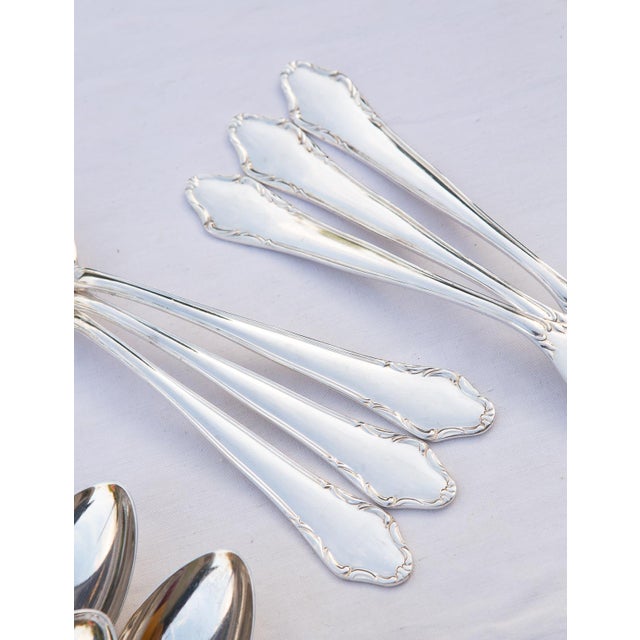 Starter Cutlery for Twelve in Silver Plated Metal from Lecko, 1960s, Set of 44 For Sale - Image 6 of 11