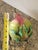 Chartreuse Extra Large Vintage Chinese Green and Pink Glazed Ceramic Peach Altar Fruit For Sale - Image 8 of 11