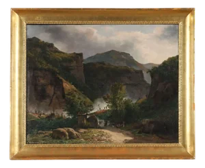 Giuseppe Canella, Landscape, 1800s, Oil on Canvas