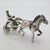 Vintage Italian Handmade Silver Racing Horse with Jockey Figurine, Tuscany, 1980s For Sale - Image 6 of 11