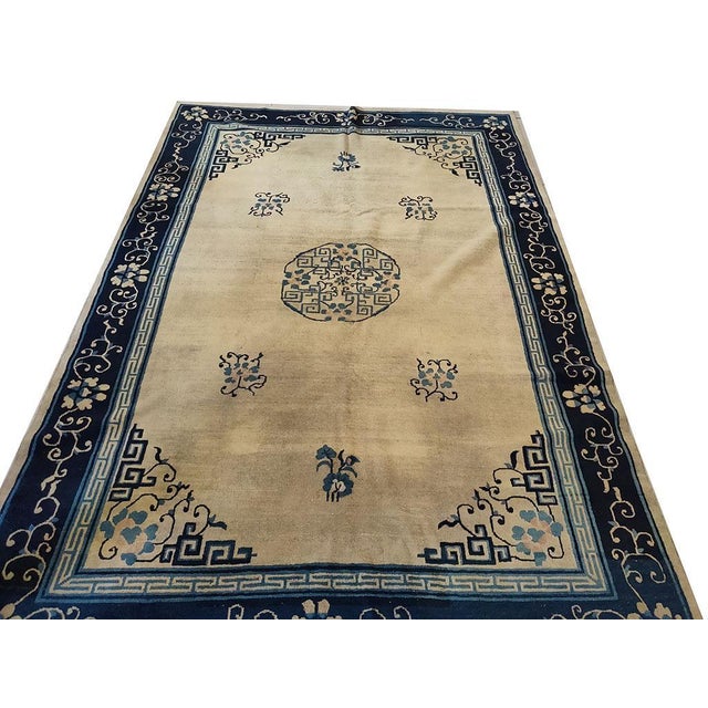 Antique Chinese Peking rug size: 6'0" x 8'9". Room Size Rugs (6ft x 8.09ft), Circa Date: 1930s. This exceptional piece...