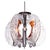 Italian Pendant Lamp in Murano Glass & Chrome from Mazzega, 1960s For Sale - Image 11 of 11