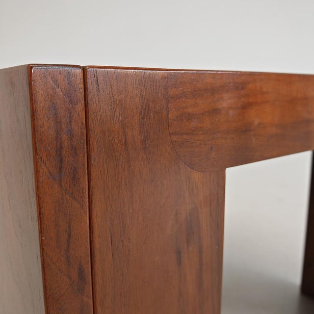 Small Square Walnut Coffee Table, 1970s For Sale - Image 17 of 18