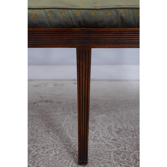 Theodore Alexander Mahogany Regency Cane Seat Settee For Sale - Image 10 of 18