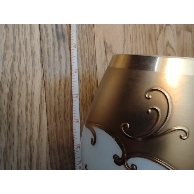 Glass Mid 20th Century Bohemian Glass Chalice Cup For Sale - Image 7 of 12