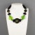 Contemporary Angela Caputi Black and Green Resin Choker Necklace For Sale - Image 3 of 10