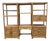 Mid 20th Century 3-Piece Vintage Bamboo Boho Woven Rattan Etagere. For Sale