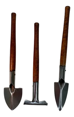Vintage Set of 3 Wooden Handled Window Box Tools From England.