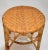 Vintage Bohemian Blonde Bamboo and Rattan Stool For Sale - Image 4 of 13
