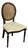 Bombay Company Traditional Oval Cane-Back Side Chair For Sale