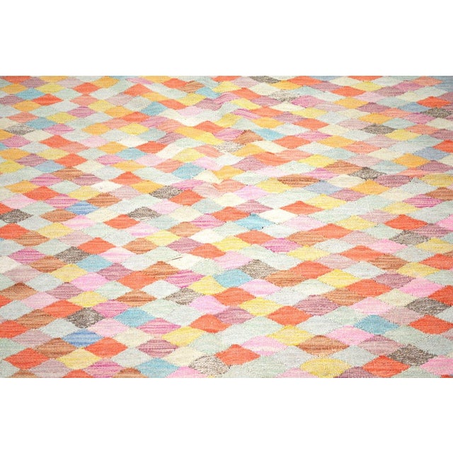 Indian Indian Maimana Hand Knotted Wool Rug, 5'7''x7'5'' For Sale - Image 3 of 4