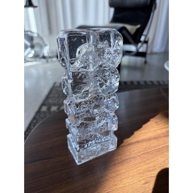 Glass Vase Kurt Wokan Pour Ingrid Glasshütte, 1970s For Sale - Image 7 of 14