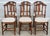 Vintage Parquetry French Provincial Oak Dining Table & 6 Chairs For Sale - Image 10 of 18