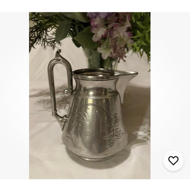 American Wilcox 1866 Silver-Plated Tea Set For Sale - Image 3 of 11