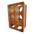 1970s Vintage Danish Modern Walnut Wine Rack, Holds 6 Bottles For Sale